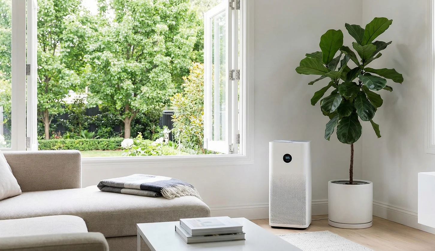 Illustration of indoor air care